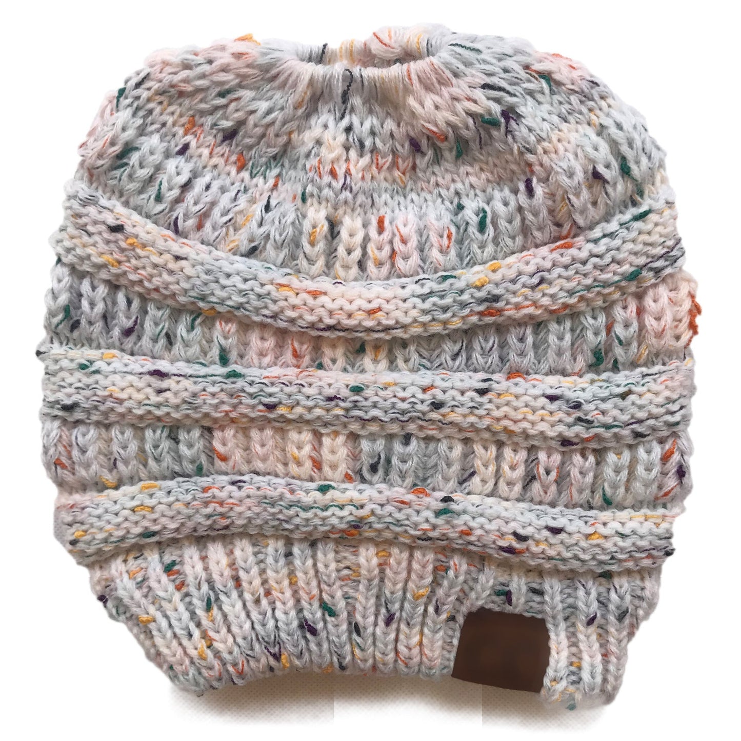 Gestrickte Ponymütze aus Wolle