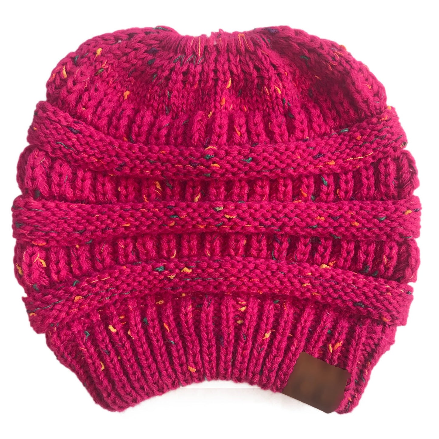 Gestrickte Ponymütze aus Wolle