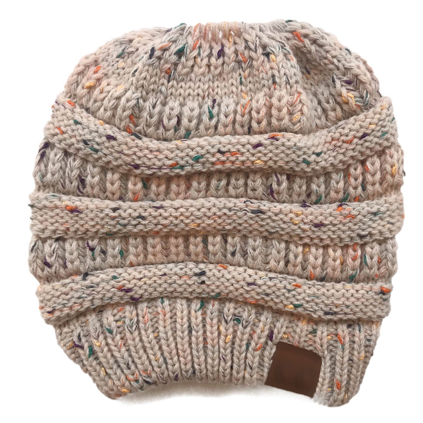Gestrickte Ponymütze aus Wolle