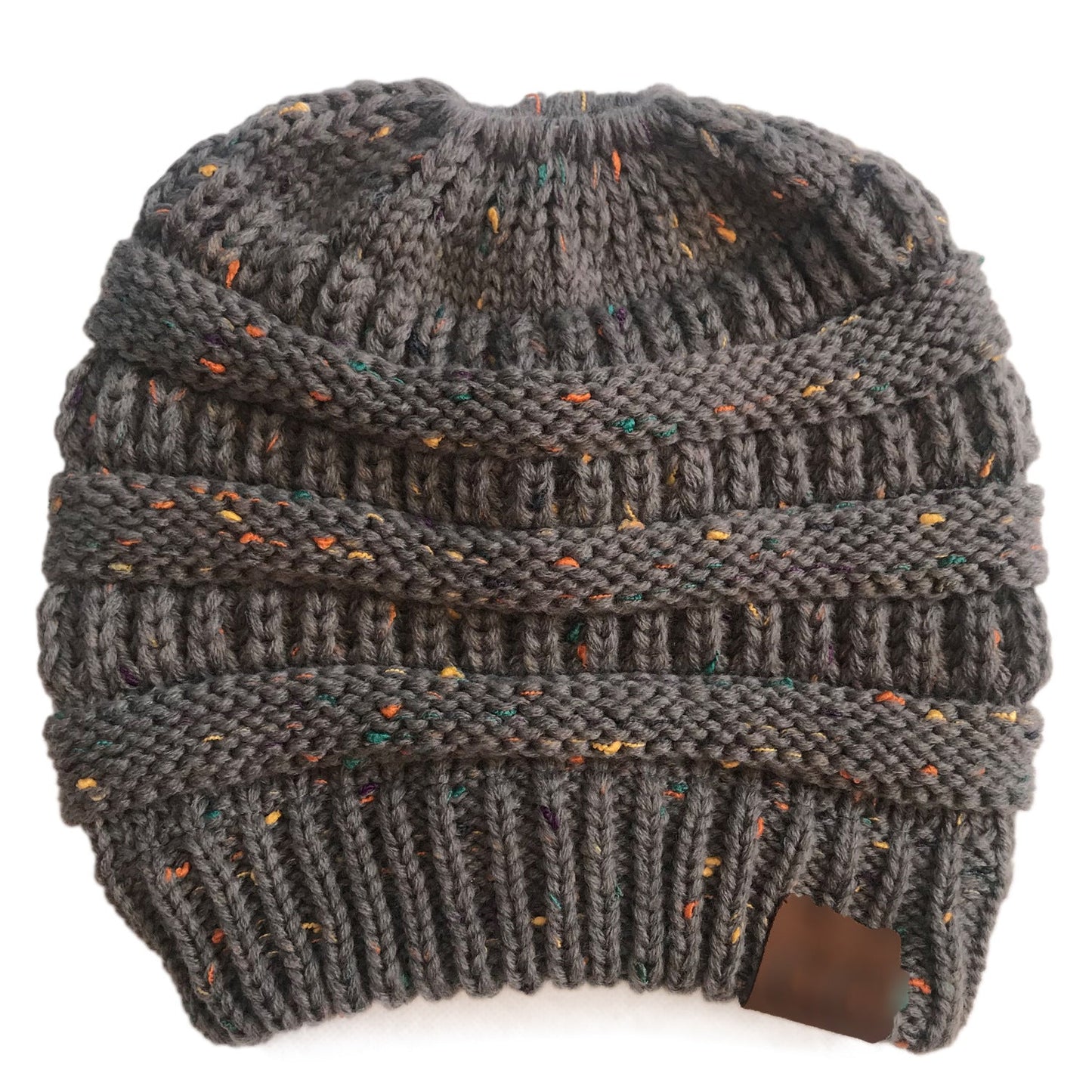 Gestrickte Ponymütze aus Wolle