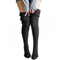 Kuschlige Overknee Socken