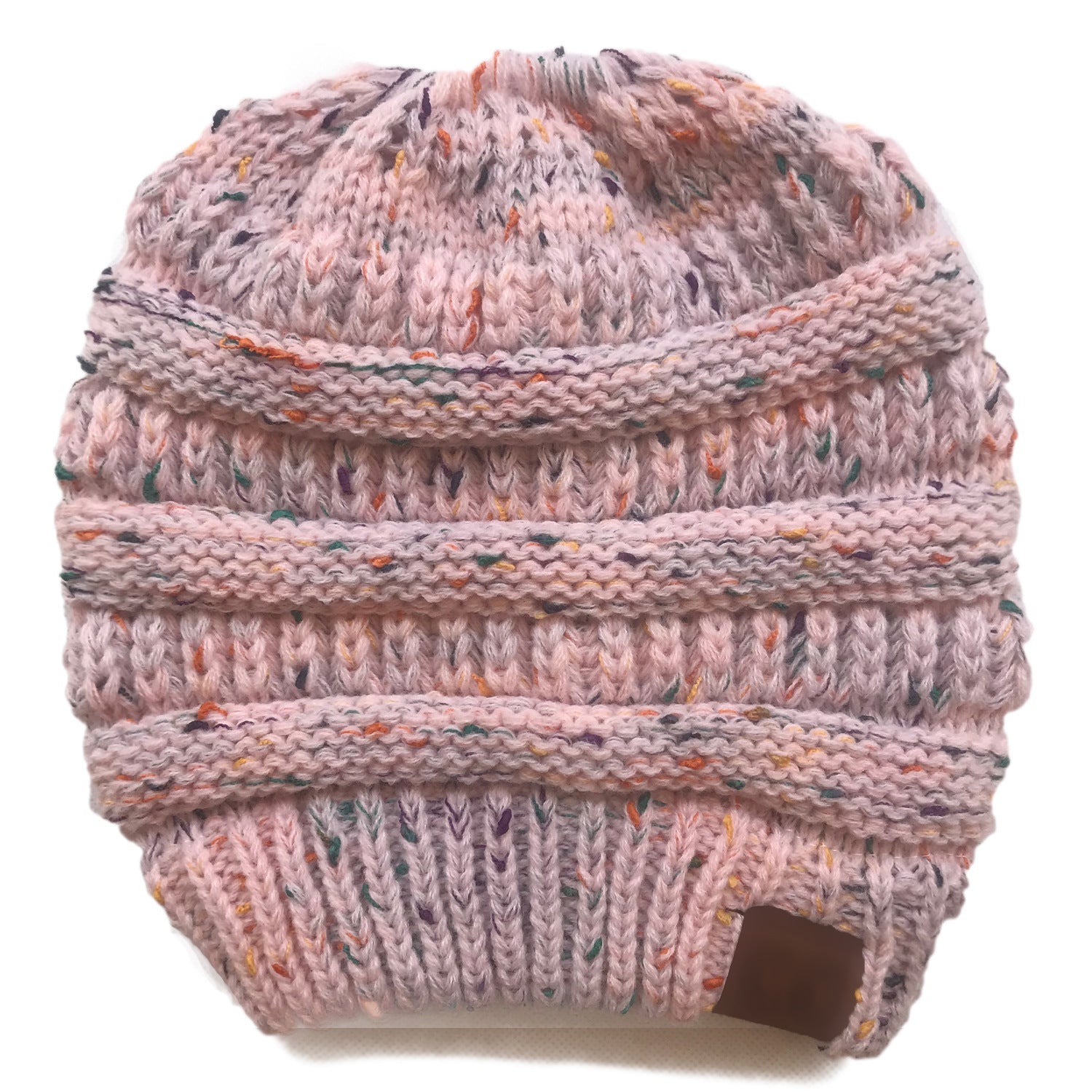 Gestrickte Ponymütze aus Wolle